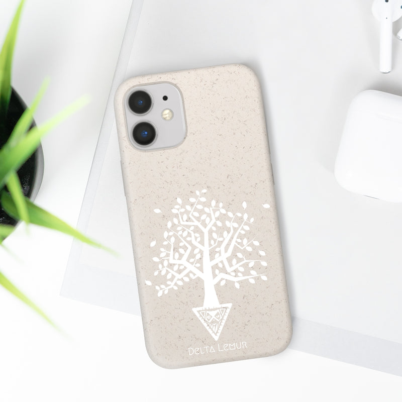 Biodegradable iPhone Case with Delta Lemur Tree Design