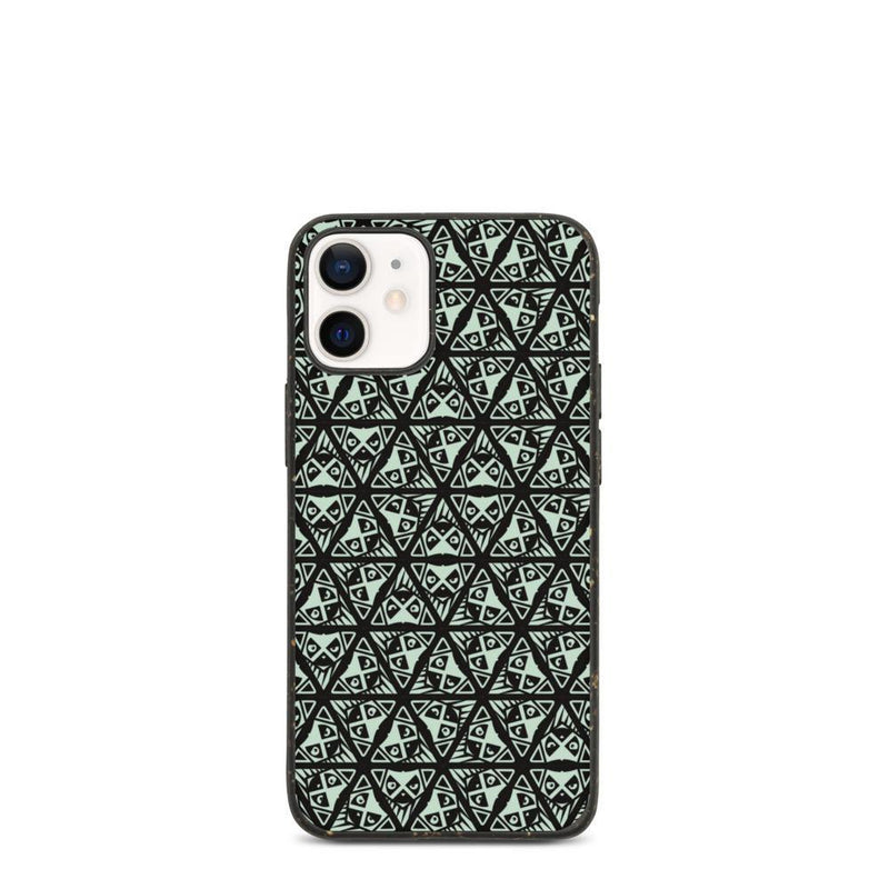 Delta Lemur Light Green Pattern Biodegradable iPhone Case - Delta Lemur