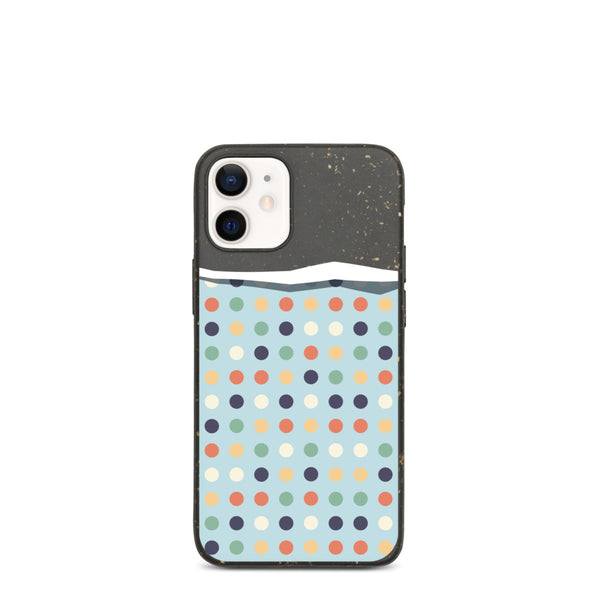 Biodegradable iPhone Case with Spotted Tear Top Design
