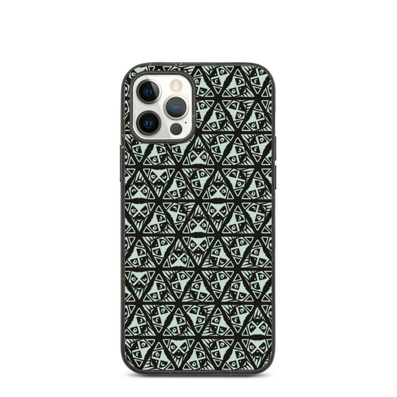 Delta Lemur Light Green Pattern Biodegradable iPhone Case - Delta Lemur