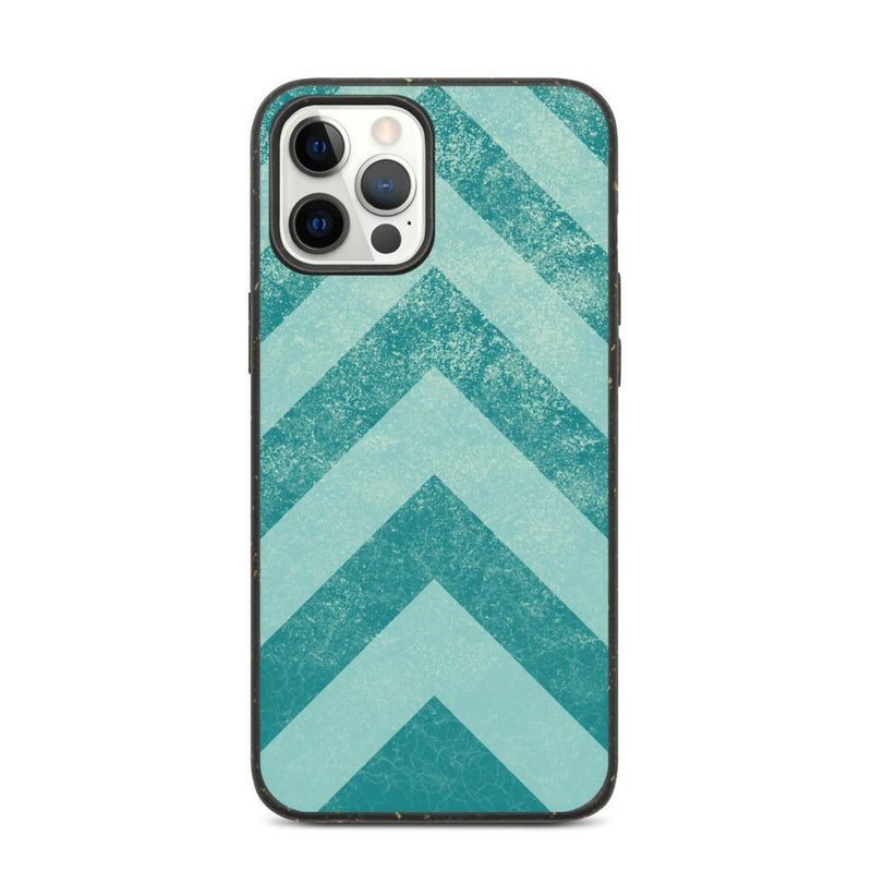 Ice Chevrons Biodegradable iPhone Case - Delta Lemur