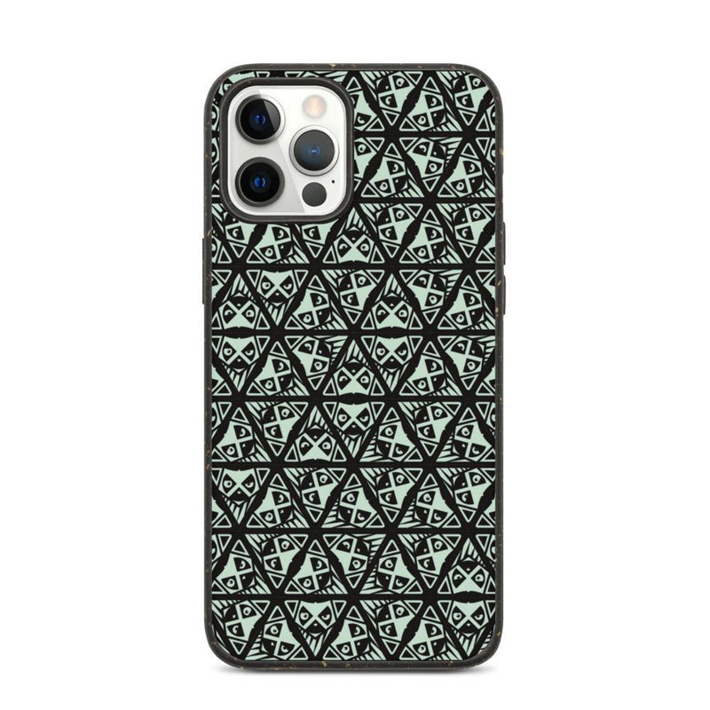 Delta Lemur Light Green Pattern Biodegradable iPhone Case - Delta Lemur