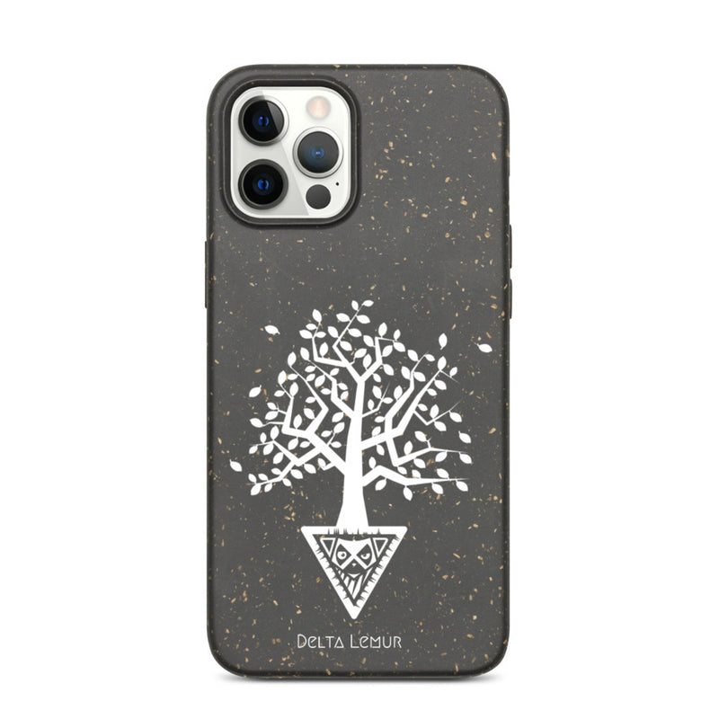 iPhone Case with Delta Lemur Tree Emblem Design