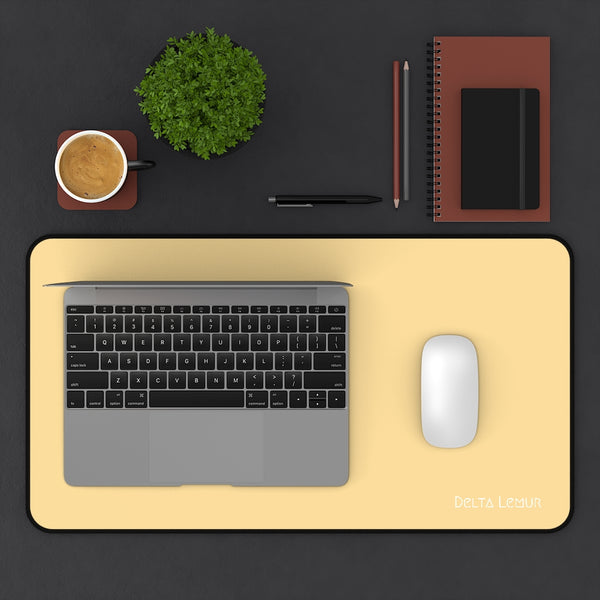 Large Office Desk Mat in Yellow
