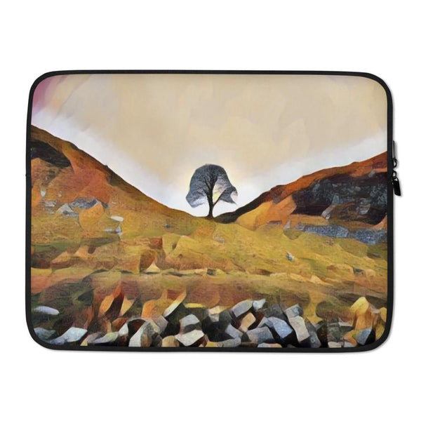 Sycamore Gap Illustration Laptop Sleeve - Delta Lemur