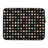 Colorful Dot Matrix Dark Laptop Sleeve - Delta Lemur