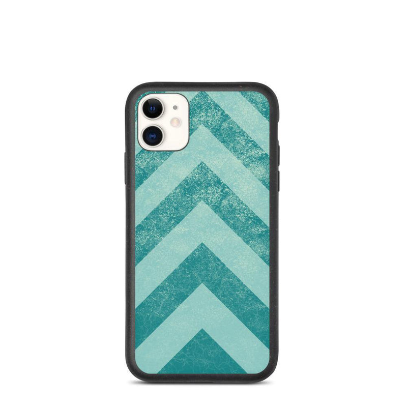 Ice Chevrons Biodegradable iPhone Case - Delta Lemur