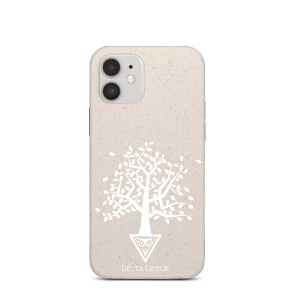 Biodegradable iPhone Case with Delta Lemur Tree Design