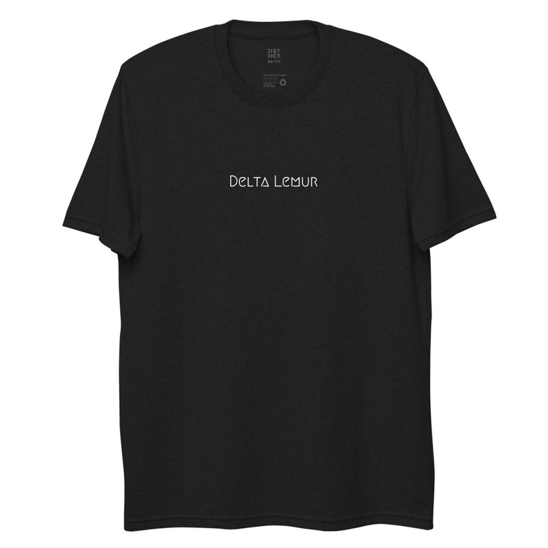 Recycled Fabric Unisex T-Shirt with Delta Lemur Logo